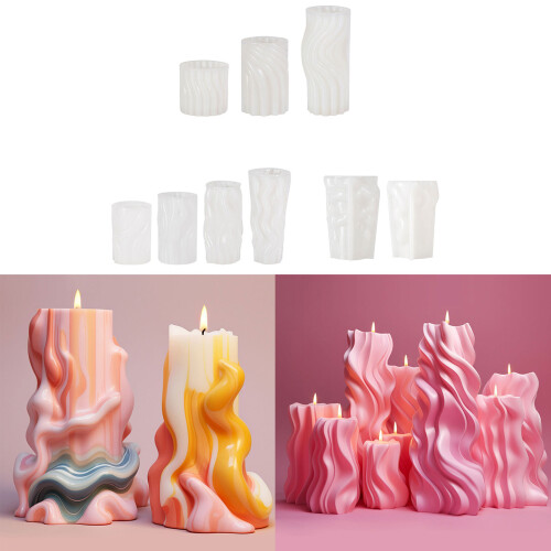 Geometrische epoxyhars mal handgemaakte kaars mal DIY 3D-D 2