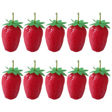 10pcs Realistic Fruit Artificial Strawberry Simulations-large