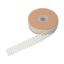 Kanten lint Katoenen kantlint Decoratief lint voor-Beige