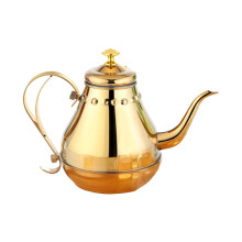 Koffieketel Waterkoker Roestvrijstalen theepotten-Goud 1,2L