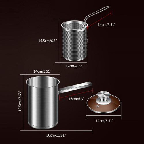 Efficient Heating Deep Fryers Basket Deep Fat Fryers Large 2