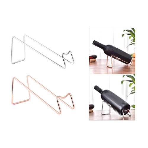 6Pieces Simple Iron Stand Single Storage Solution Iron-silver 2