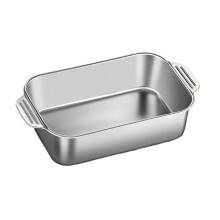 Roasting Plate Baking Tray StainIess Steel Food Tray Gift-XL