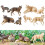 4Pcs Jungle Animal Model Realistic Wolf Figurines-White 3
