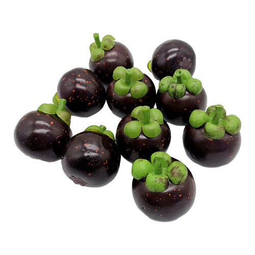 10pcs Realistic Fruit Artificial Mangosteens Simulations Fruit