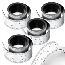 39,37 tuuman magneettinen viivain, joustava magneettinen viivain, jossa sekä tuumaa että senttimetriä, magneettinen mittanauha, 4 kpl
