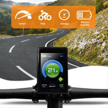 Écran couleur pour vélo électrique KT TF02S 24V 36V 48V, panneau de commande intelligent, kit pour vélo électrique, prise SM