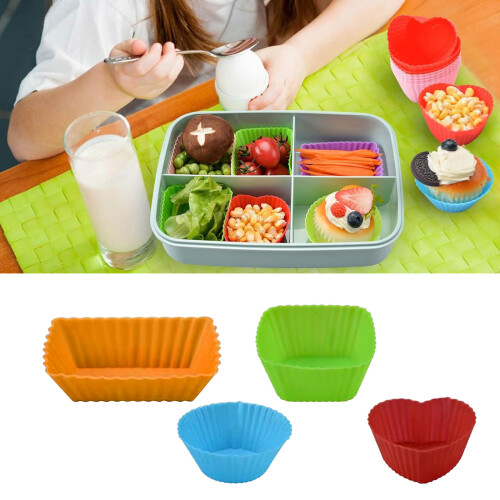 40Pcs Silicone Bakings Cups Cupcakes Liner Muffins Cup Nonstick 1