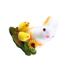 Adorablee Easters Bunnies Figurines-Easter bunny and chi