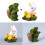 Adorablee Easters Bunnies Figurines-Easter bunny and chi 3