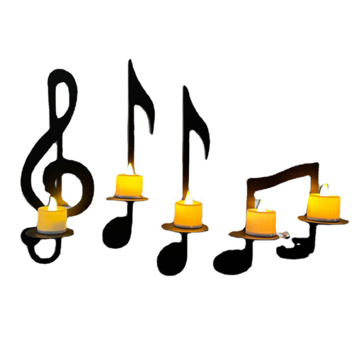 Musical Note Left Key Candle Holder for Stylish Home Decorations 1