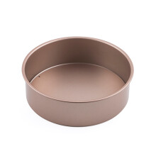 Removable Bottom 6Inch Cake Molds Multifuntional Cake Pans-Gold
