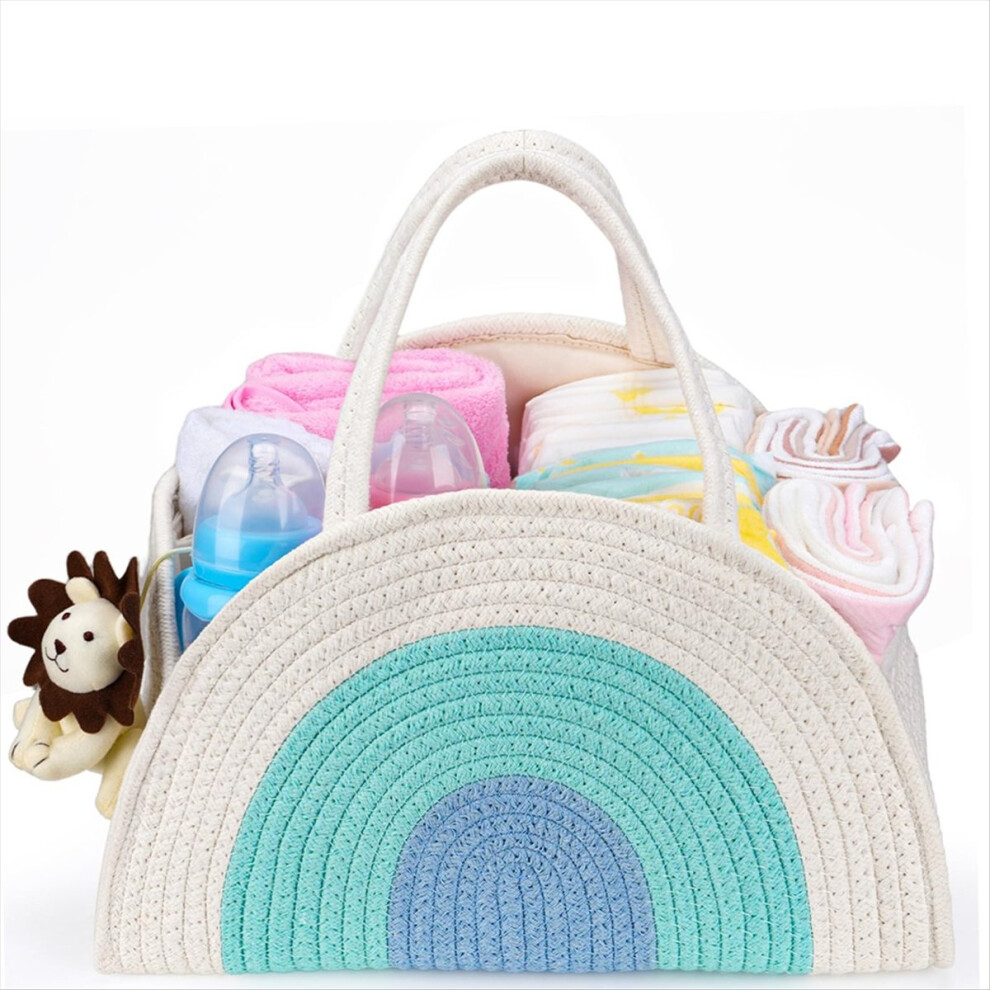 Baby Diaper Organizer, Baby Basket for Diapers and Baby Wipes,Newborn Essentials for Boys and Girls,Gift for Baby Shower