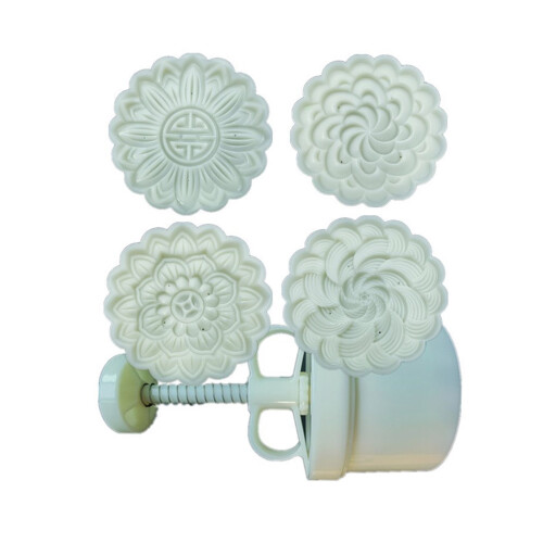 Delicate Mooncakes Pastries Molds Convenient-4 pieces per mold