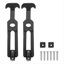2-Pack T-Handle Rubber Flexible Draw Latches,5.9 Inch Flexible Draw Latches Flexible T-Handle Hasp Rubber with Screws