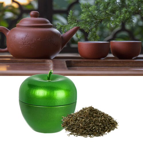 Tea Canisters Storage Container Box Fruit Shaped Tinplate Bottle 1