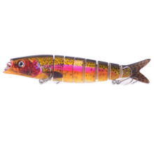 Multi Jointed Swimbait Trout Eel Fishing bait Minnow Wobbler Hard plastic Artificial Sinking Fishing accessories Bait (Color : CC2204)