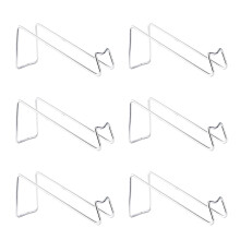 Set van 6 decoratieve wijnrekken, praktische oplossing,-zilver