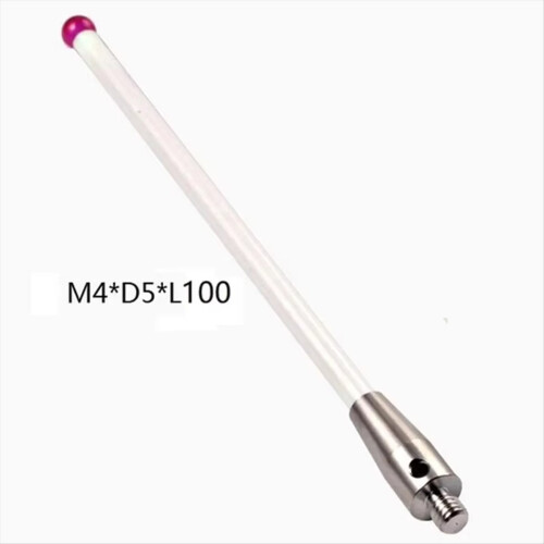 5mm OD L100 Threadruby Head Ceramic Styli Rod 3D Three Dimensional Gauge Meter Coordinate Measuring Machine A 2