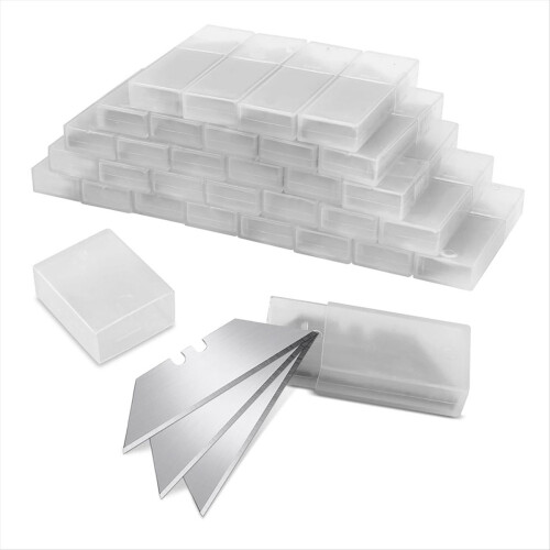 100 lames de cutter SK5 de rechange, avec boîte de rangement.