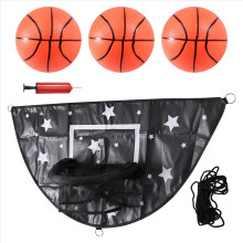 Trampolin-Basketballkorb-Set, Mini-Basketballkorb für Kinder, wasserdicht, Sonnenschutz, Basketballaufsatz, schwarz