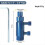 Broken Pipe Thread Extractor, Broken Valve Thread Extractor,Easy Out Bolt Extractor Kit Broken Faucet Removal Tool 4
