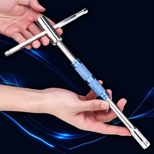 T Handle Hexagon Wrench Versatile Adjustable for Car Motorcycle Maintenance T Handle Hex Spinner Handle 2