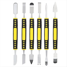 Jeu de 6 leviers métalliques, kit d'outils de réparation professionnel pour téléphone, outil d'ouverture à double tranchant, grande praticité