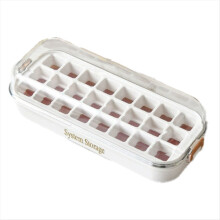 Eiswürfelform mit 24 Fächern, lebensmittelechtes Silikon, DIY-Eiswürfelform, A