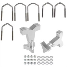Supporto universale High Lift da 1-2,5 pollici per tubo anteriore regolabile, supporto per tubo di sollevamento per portapacchi anteriore JK TJ, B