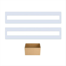 Parking Lot Line Stencil Foldable Reusable Line Stencil Template with Paper Box for Parking Lot and Pavement Lines 2PCS