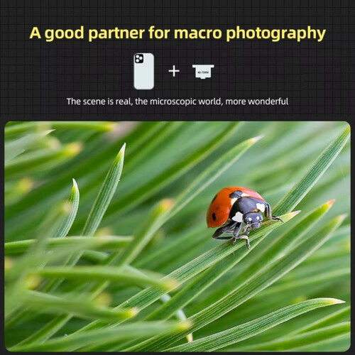 Φακός κάμερας τηλεφώνου 4K UHD 10X Universal Macro φακός smartphone με κλιπ τηλεφώνου για smartphone 1