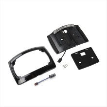 LED-Kennzeichenhalterung für Motorräder hinten, passend für Glide/Road Glide/Road (2009–2023), Schwarz