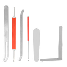 Reparatieset voor blaasinstrumenten, universele 6-delige set voor piccolo en saxofoon, essentiële onderhoudsgereedschappen voor muzikanten.