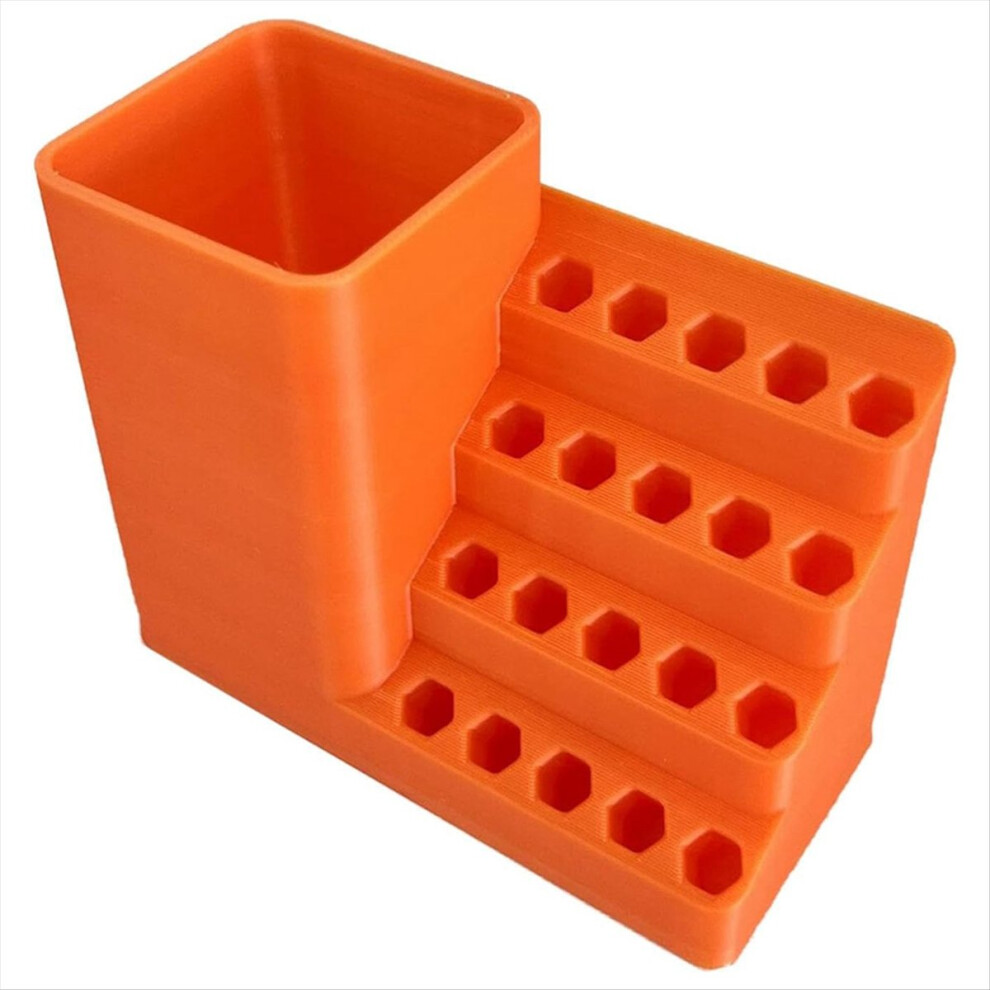 Screwdriver Bits Holder Storage Tool Box, Drill Bits Screw Bit Holders Storage Box, Toolbox With Power Drill Holder,C 4853277931067