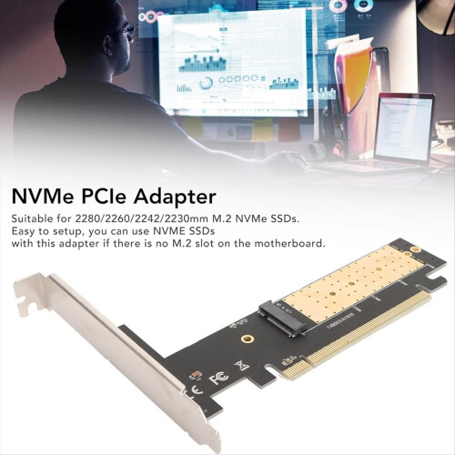 M.2-kiintolevyn laajennuskortti PCIe 3.0x16 - Nvme-sovitinkortti Nopea M2 Solid-state-kiintolevyn sovitinkortti SSD 2