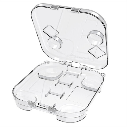 Switch2 Protective Case with Game Card Slots Clear Storage Shell Protection for Gaming Accessories