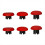 Replacement Joysticks Cap for Edge Game Console Joystick Triggers Buttons for Edge Red 1
