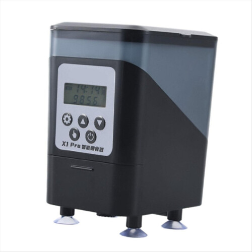 Automatic Feeder Large Capacity Waterproof Timer Feeding Clear Design Moistureproof Suction Cup Install Food Dispenser
