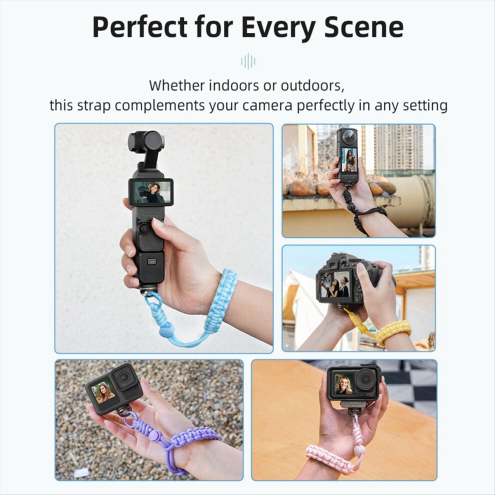 For 3 Wrist Lanyard Anti-Lost Hand Strap Protective Wristband Handheld Gimbal Camera Accessories Yellow 4851810615566