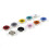 100x/Set Metal Eyelets 5mm Inner Diameter Eyelets Mixed Colors 6