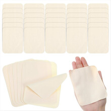 30 Pcs Chamois Pottery Tools Leather Chamois Cloth 3.9x3.1 Inch Pre-Cut for Smoothing Pot Rim Chamoic Clay Soft Cloth
