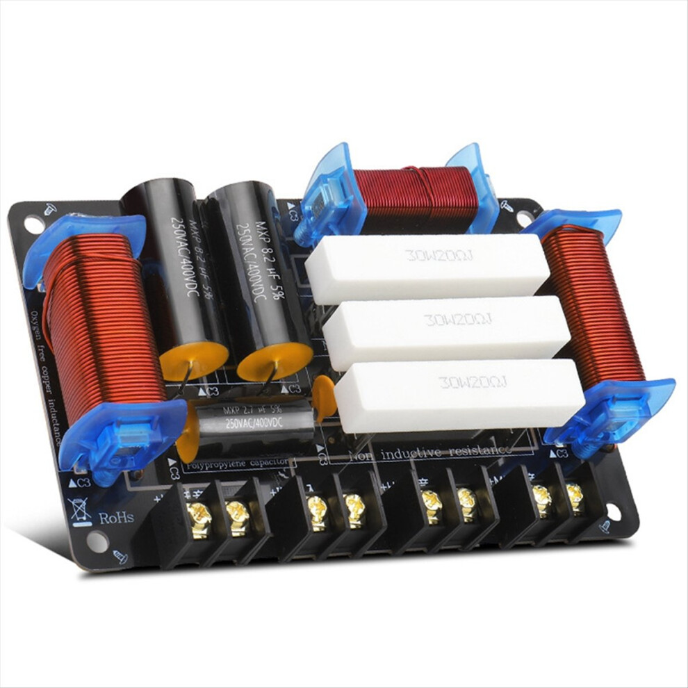 3 Way Speaker Divider 1 Tweeter 1 Bass 1 Mid Speaker Divider Speaker Crossover 600W 4Ohm/8Ohm For 8/10/12 Inch Speaker 4851810651274