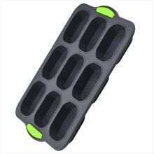 Silicone Bread Molds for Baking, Round Buns, Eclairs,Muffin Cakes - Non-Stick, Oven Safe Bakeware for Pastry Baking B