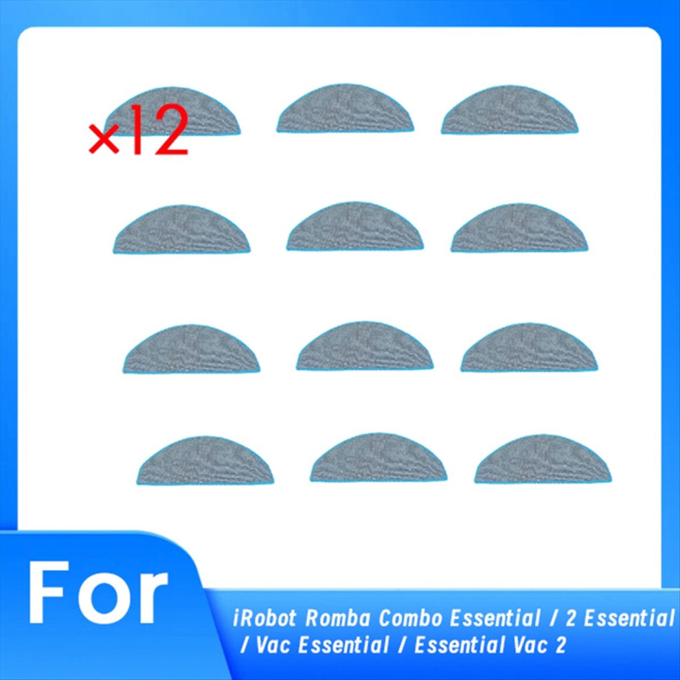 12 PCS Cleaning Rag for Romba Combo Essential / 2 Essential / Vac Essential / Essential Vac 2 Robot Vacuum-image-OPC-PNKYZPP-NEW