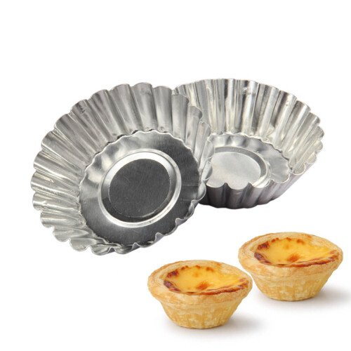 10Pcs Mini Cupcakes Muffins Cookie Molds Eggs Tart Molds 1