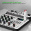 Professionele D-04 4-kanaals 256DSP audiomixer USB studio Bluetooth DJ-console mixer 4
