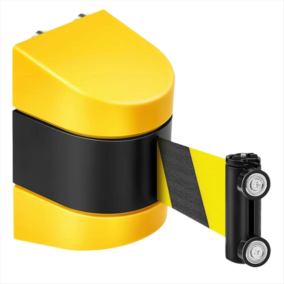 3 Meter Magnetic Retractable Wall Barrier Magnetic Wall Mount Crowd Control Retractable Safety Belt Striped Belt 4851810637834