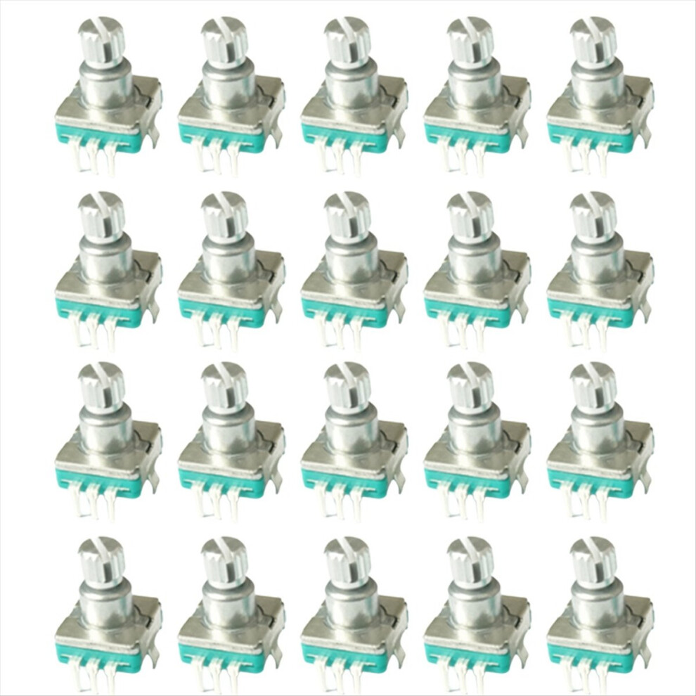 360 Degree Rotary Encoder Ec11 With Push Button 5Pin 20 Positions 20 Pulse Code Switch Handle 20Mm Digital Potentiometer 4851810657146