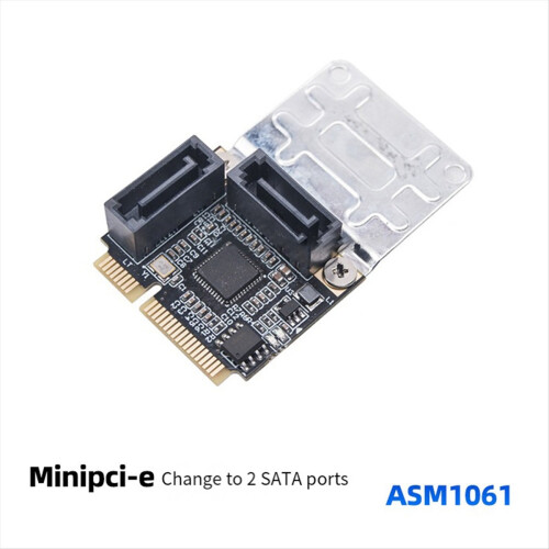 Mini PCI-E - 3.0 -sovitinkortti Mini PCI-E - 2-portti 3.0 6Gbps SSD -sovitinkortti WinXP/Win7/8/10/11 B:lle 2